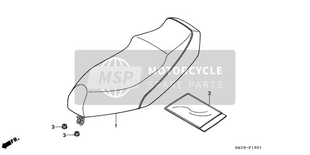 Honda SJ50 1996 Sitz (2) für ein 1996 Honda SJ50